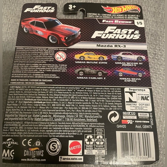 Fast & Furious collectable hot wheels toy. Mazda RX-3. - Picture 3 of 3